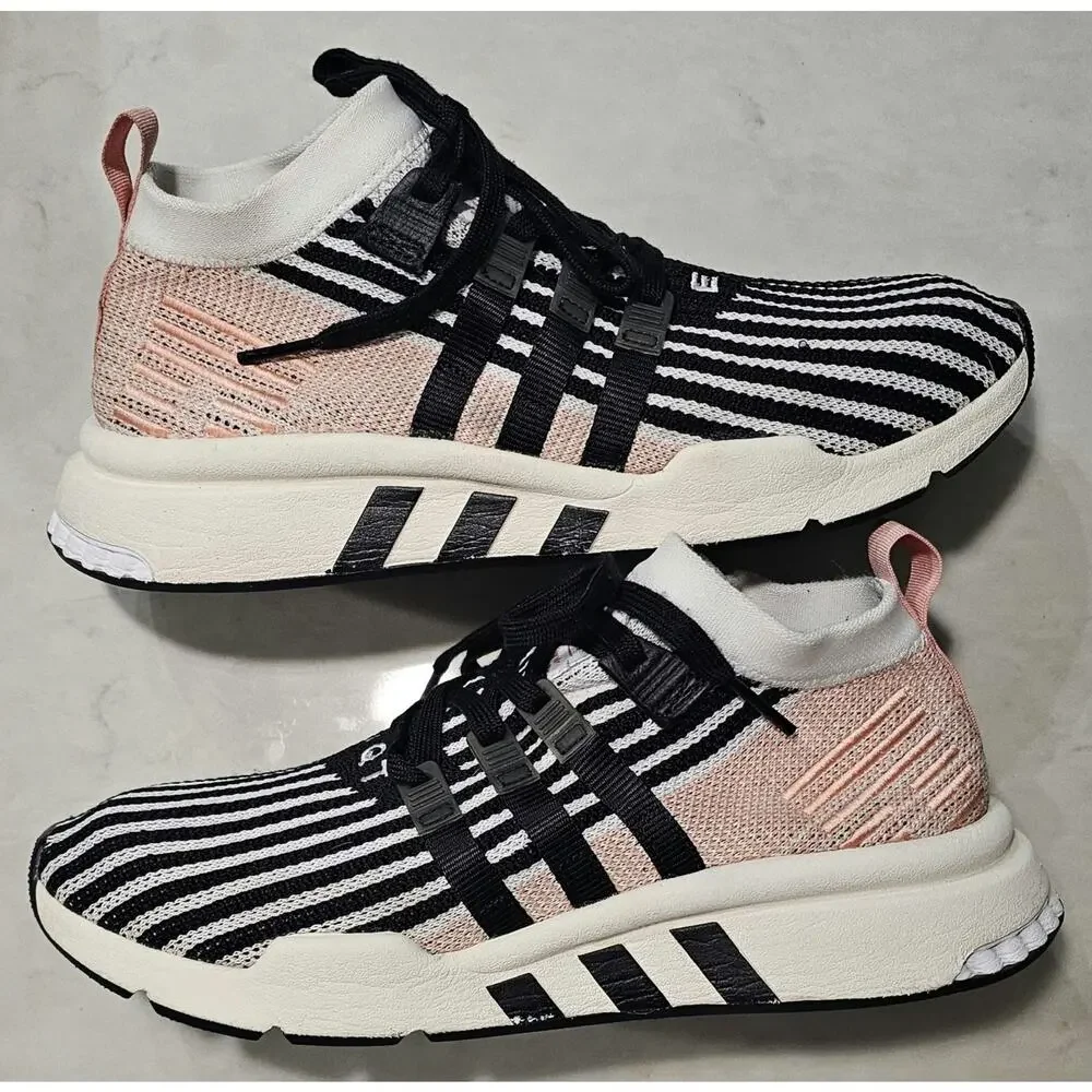 Adidas EQT Support Mid ADV Primeknit Trace Pink AQ1048 Men's Size 10 Used